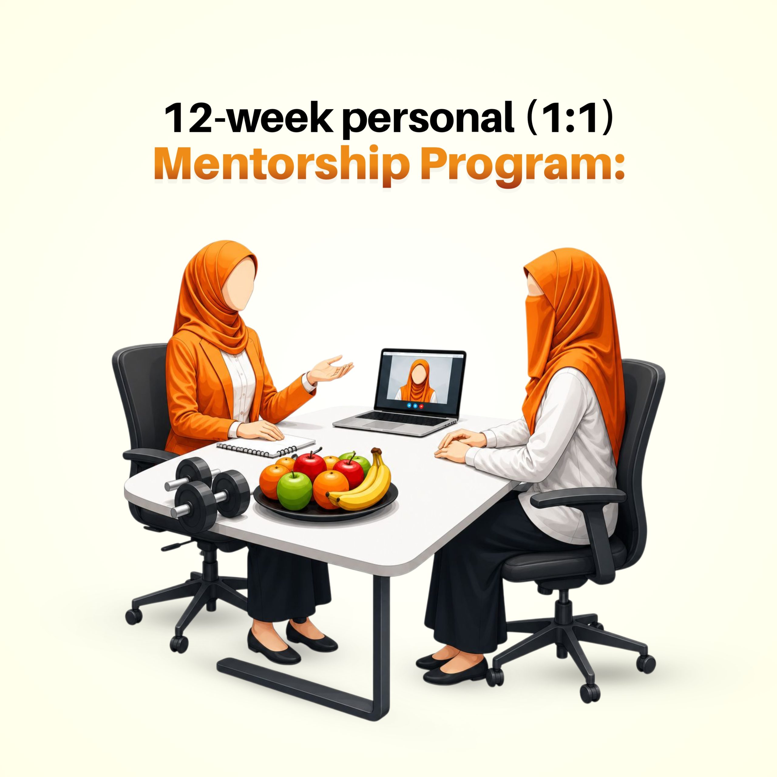 12-week personal (1:1) mentorship program: